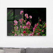 아트박스/꾸밈 da257-폼아크릴액자78CmX56Cm_분홍색접시꽃밭