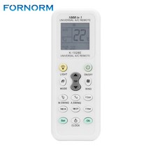 [k-1028e] FORNORM Universal K-1028E Latest 1000 in 1 AC Remote Control for Air Conditioner Condition LCD Backlight A/C Muli Remote Control, 옵션선택개, 단일옵션선택