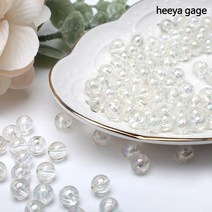히야가게 오로라 비즈 4 6 8 14mm, 6mm(100개)