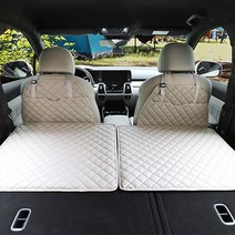 루젠 캠핑 차박 차량용 평탄화매트 확장보드, 걸이식 보드 조수석 쪽 640x510, 베이지