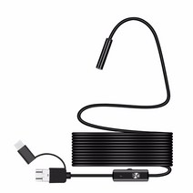풀 HD 1080p 내시경 카메라 MicroUsb Type-C 안드로이드 스마트 폰 2M 5M 10m 하드 플렉시블 와이어 8mm 검사, 01 Hard cable_03 10m