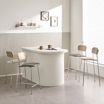 가구로드 루시아실버바텐2p 아일랜드 식탁의자 바체어 홈바의자 높은 가죽쿠션 2color, 그레이+베이지, 시트높이(60cm)