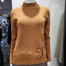 조이너스 여성정장 고급스러운 소재의 매장인기상품 답답하지 않은 물결 반폴라 이너 니트티셔츠