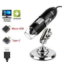 현미경 전자현미경 광학현미경 조정 가능한 1600x 2mp 8 led 디지털 휴대용 휴대용 디지털 usb 돋보기 전자 hd 배율 내시경, 1000배, usb 미니 브래킷