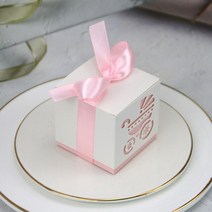 파베초콜릿포장 화과자케이스 쿠키박스 초콜릿포장, 10개, 캐리지 핑크