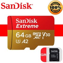 메모리 SanDisk 메모리 카드 High Endurance Extreme PRO Micro SD V30 256GB U3 128GB 4K 64GB A2 C10 A1, 10 Extreme 64GB