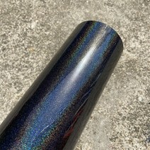 크롬랩핑지 프리미엄 레인보우 크롬 광택 플립 사이키델릭 비닐 자동차 랩 필름 시트지, 검은색, 152x40cm