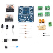 듀얼 릴레이 전압 조정기 스피커 보호 보드 모듈 AC 124V DIY 키트 오디오 회로 도구, 한개옵션0