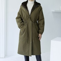 후리스 플리스 안감 부드러운 후드 털 2온스 롱패딩