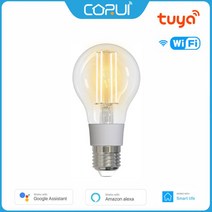 스마트전구 LED IOT CORUI-Tuya 와이파이 스마트 필라멘트 전구 7W LED 조명 램프 E27 밝기 조절 806Lm 라, 한개옵션1, 한개옵션0