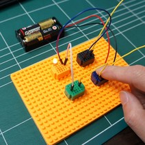 XF-25 ZY-25 25홀 블럭형 미니브레드보드 레고빵판 아두이노, 베이스판 L size (9.2cm x 13.2cm)