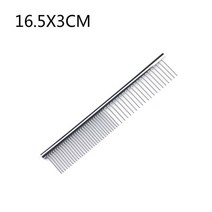 [스테인레스 헤어브러쉬] 새로운 개 빗 긴 두꺼운 머리 모피 제거 브러시 1619cm, S 16.5x3cm