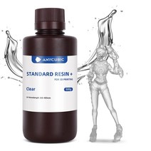 3D프린터 레진 ANYCUBIC 업그레이드된 표준 3D 프린터 수지 405nm SLA 고속 UV 경화 8K 가능 LCD/DLP/S, 회색._1kg
