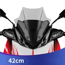 야마하 XMAX300 엑스맥스 윈드가드 실드 스크린 2023, 투명 42cm 두께4.5mm, 1개