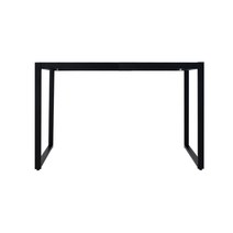 가구백서 입식 식탁 책상 다리 사각 철제 프레임, 1500X600, 블랙