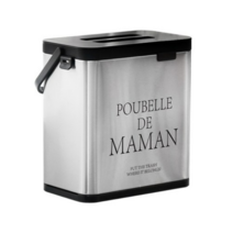 달팽이리빙 푸벨드마망 스텐 음식물 쓰레기통 3L, 실버 5개