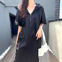 여름 원피스 바스락 후드 [메다모드]