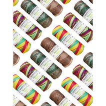 1.0mm 65m 멀티컬러 밤부실 대나무끈 대나무실 밤부끈 밤부실 (5컬러), 2.Rainbow