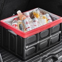 빈티지 트렁크 폴딩박스 쿨링백 리빙박스 멀티박스 다용도수납 감성 캠핑, 블루 중형