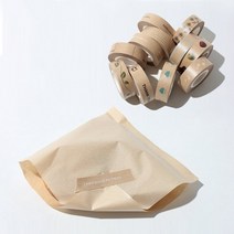 크라프트 인쇄 마스킹테이프, 좋은하루화이트