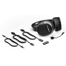 헤드셋추천 블루투스헤드셋 헤드셋 SteelSeries 아크티스 1 무선 게이밍 블랙 USB-C 탈착식 클리어캐스트 마이크 PC PS5 PS4 닌텐도 스위치 안드로이드용 바이오더