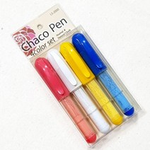 분말형 초크펜 4색 세트 차코펜