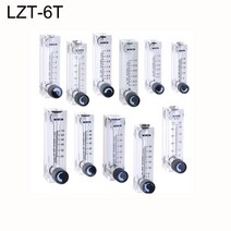 복합가스 측정기 산소농도 PMMA 가스 유량계 공기 1/4 "BSP Female Square Panel Type Rotameter LZT-, 13 5-25LPM