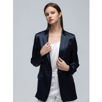 트렌드 여성가죽 자켓 ZEAMOD 직장 올인원 도구 일반 크레페 새틴 여성용 편안한 정장 재킷 40mm