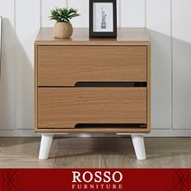 [로쏘] 로프리 2단 다용도협탁, 색상:오크