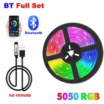 LED 스트립 조명 USB Led RGB 테이프 5050 5V 유연한 램프 리본 크리스마스 장식 집, 01 Bluetooth_02 2m