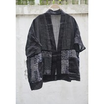 여름 삼베옷 모시옷 2023 삼베 계량 개량 클래식 개화기 개량한복조끼 아방가르드 중국 차이나 오리엔탈 어른한복 계량한복여성 78 문예 프린트 접합 청량한 카디건 신중식 선의 자외