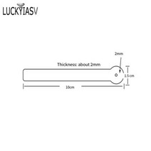 투명 아크릴 귀걸이 스틱 예측 가게 특별 도구 귀 스터드 보석 시험 디스플레이 홀더 랙 라이브 스트림 411036, 10pcs lot