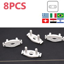 금고 8pcs 안전 전기 소켓 콘센트 플러그 보호 보안 안전 잠금 덮개 소켓 덮개, 브라질 2라운드