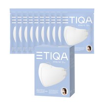 에티카 보건용 마스크 KF80 에어웨이 라운드 베이직 에이 50매입 화이트 숨쉬기 편한 새부리형 대형 중형 소형 미세먼지 개별포장 마스크, 중형(M)