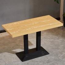 식탁의자 식당테이블 자의자 조합 상업용 식당 음식 관절큐테이블 햄버거가게 패스트푸드테이블 의자 경제 심플, C01-공식모델, T12-긴탁자 물푸레나무 U56