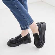 파라노말샵 지나 통굽 로퍼 굽4cm