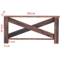 조립식 평상 야외 가정용 분리형 의자 마당 방부목 튼튼, 브라운계열 직각펜스