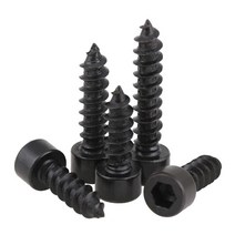 M2.6 블랙 20개 태핑 육각 소켓 나사 탄소강 홀 붙이 캡 헤드 셀프 테핑 볼트, M2.6 x20개, 6mm