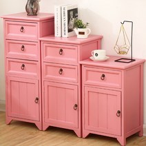 빈티지 원목 서랍장 3단 4단 5단 틈새 미니 수납장, 레트로 그린