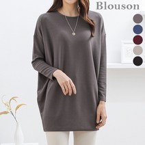 블루종 블루종 무지 항아리 롱 티셔츠_B2109TS202C