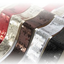 스팽글테이프]뉴12줄스팽글-5colors (5000) srn 스팽글바이어스, 블랙