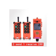 호이스트 리모컨 산업용 크레인 무선 스위치 제어 리프트 송신기 수신기 채널, orange24V 2 1