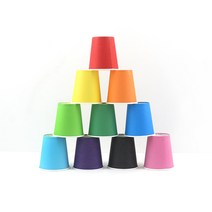 칼라 종이컵 혼합 50개입 학습 교재 만들기 재료