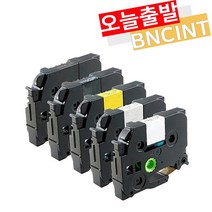 브라더 PT-P300BT PT-D600 PT-P700 PT-P900W PT-D200 라벨지 라벨테이프 라벨프린터기 호환, 검정바탕/흰색글자 (TZe-365), 36mm