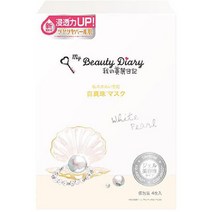 통일초상 도쿄마케팅 미려일기 백진주 마스크 4매[페이스 마스크], 단일
