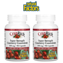 (1+1) 내추럴팩터스 크랜베리 리치 500mg 90캡슐 2팩, 2개