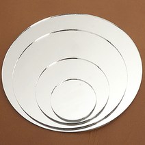 가죽공예 - DIY용 원형 거울 *5개한세트* 라탄거울만들기, 3cm, 5개 한세트