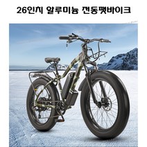 밀리터리 전동 팻바이크 유럽수출용 26인치 7단 48V20AH 전기자전거 완조립배송 TE-77, 1번, 12AH, 미조립