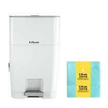 이지캔 기저귀 쓰레기통 27L + 2롤, 화이트