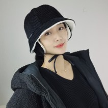 코듀로이 골덴 후리스 귀달이모자 귀마개 버킷햇 벙거지